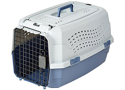 Best dog crate reviews - AmazonBasics Two-Door Top-Load Pet Kennel