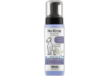 Wahl no rinse waterless shampoo for dogs